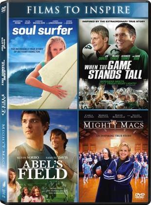 Abel's Field / The Mighty Macs / Soul Surfer / When the Game Stands Tall - Films to Inspire (2 DVD)