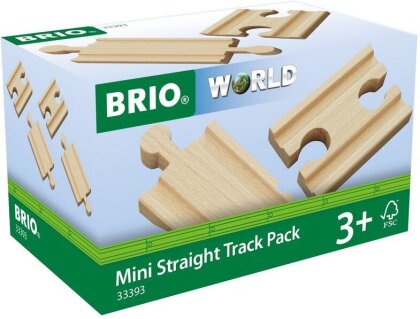 BRIO Bahn 33393 Gerade Schienen - Minipack