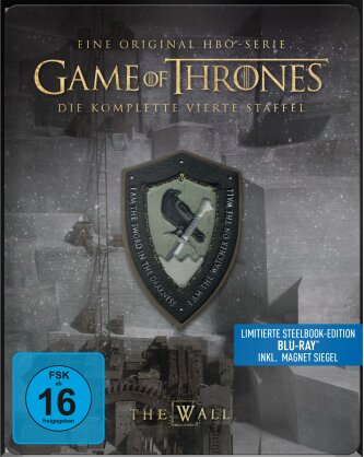 Game of Thrones - Staffel 4 (inkl. Magnet Siegel, Edizione Limitata, Steelbook, 4 Blu-ray)