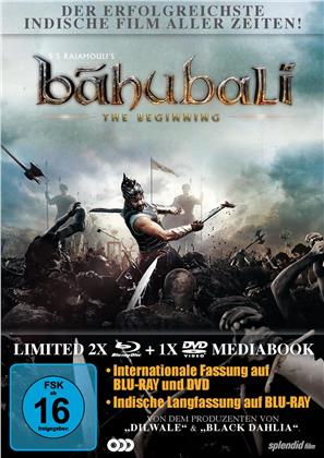 Bahubali - The Beginning (2015) (Édition Limitée, Mediabook, 2 Blu-ray + DVD)