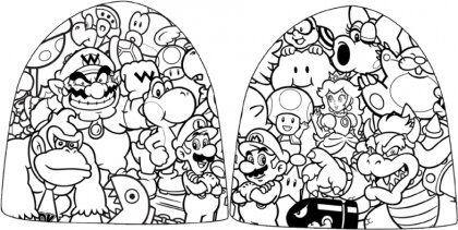 Nintendo - White. Various Characters