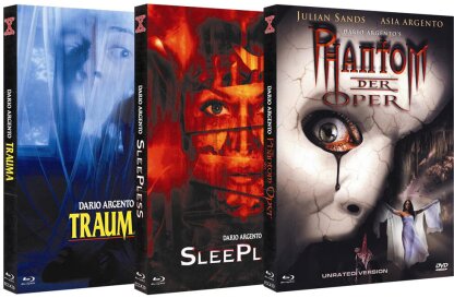 Das Phantom der Oper / Trauma / Sleepless (Mediabook, 3 Blu-rays + 3 DVDs)