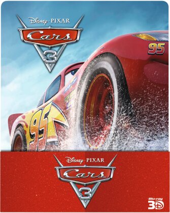 Cars 3 (2017) (Édition Limitée, Steelbook, Blu-ray 3D + 2 Blu-ray)