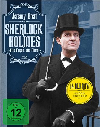 Sherlock Holmes - Alle Folgen, Alle Filme mit Jeremy Brett (14 Blu-rays)