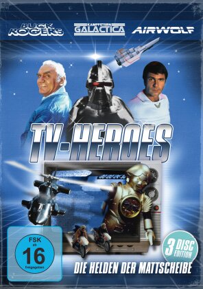 TV-Heroes - Die Helden der Mattscheibe - Buck Rogers / Kampfstern Galactica / Airwolf (3 DVDs)