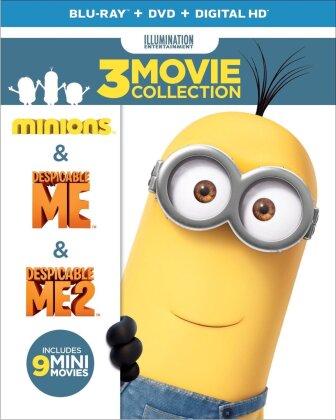 Minions / Despicable Me / Despicable Me 2 (3 Movie Collection, 3 Blu-rays + 3 DVDs)