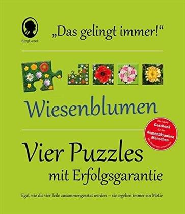 Das "Gelingt-immer"-Puzzle Wiesenblumen - 4 x 4 Teile Puzzles