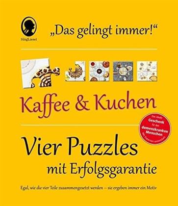 Das "Gelingt-immer"-Puzzle Kaffee und Kuchen - 4 x 4 Teile Puzzles