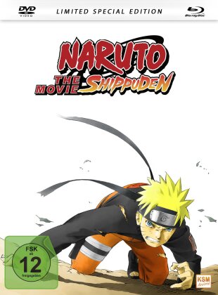 Naruto Shippuden - The Movie (2007) (Édition Collector Spéciale, Mediabook, Blu-ray + DVD)