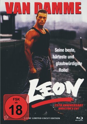 Leon (1990) (Limited Uncut Edition, Cover A, 25th Anniversary, Director's Cut, Mediabook, Blu-ray + DVD)