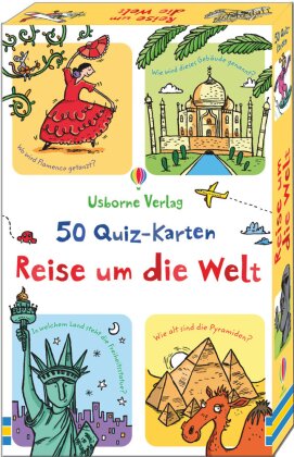 50 Quiz-Karten - Reise um die Welt (Kinderspiel)