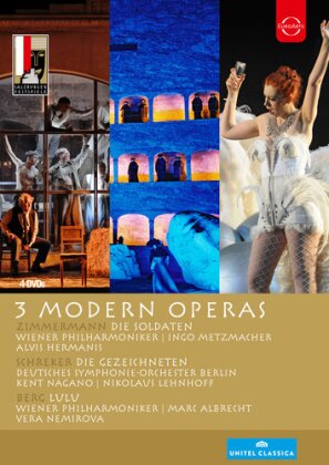 Wiener Philharmoniker & Deutsches Symphonieorchester Berlin - 3 Modern Operas - Die Soldaten - Die Gezeichneten - Lulu (Unitel Classica, Euro Arts, 3 DVDs)