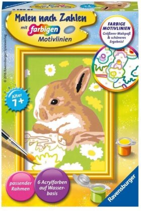 Malen nach Zahlen - Häschen Flecki