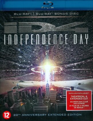 Independence Day (1996) (Extended Cut, 20th Anniversary Edition, Kinoversion, 2 Blu-rays)