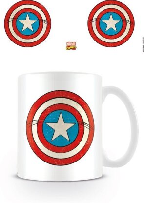 Marvel Retro: Captain America Shield - Tasse [330ml]