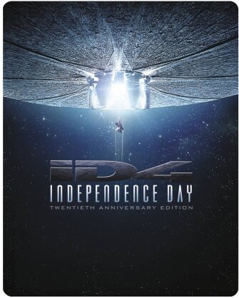 Independence Day (1996) (Extended Cut, Version Cinéma, Édition Limitée 20ème Anniversaire, Version Remasterisée, Steelbook, 2 Blu-ray)