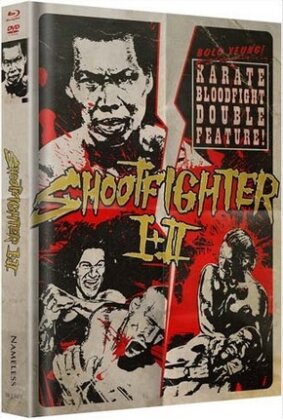Shootfighter 1 + 2 (T-Shirt Grösse L, Limited Edition, Uncut, Mediabook, 2 Blu-rays + 2 DVDs)