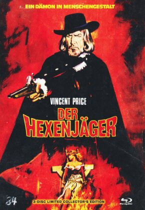 Der Hexenjäger (1968) (Cover A, Collector's Edition Limitata, Mediabook, Blu-ray + 2 DVD)