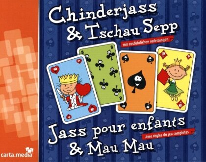 Chinderjass + Tschau Sepp mit französischen Karten