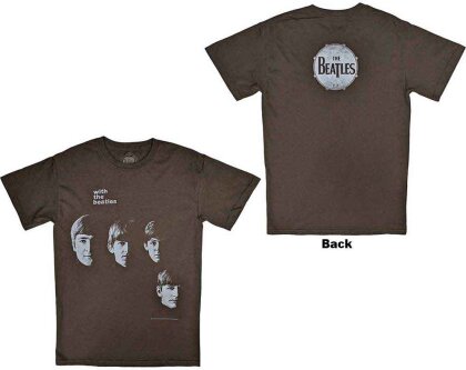 The Beatles Unisex T-Shirt - Vintage With The Beatles (Back Print) - Grösse S