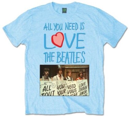 The Beatles Unisex T-Shirt - All You Need Is Love Play Cards