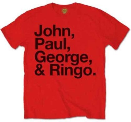 The Beatles - John, Paul, George & Ringo Red