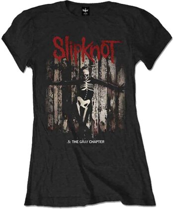 Slipknot: .5 The Gray Chapter Album - Ladies T-Shirt