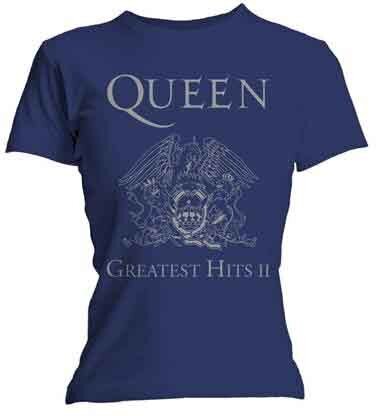 Queen Ladies T-Shirt - Greatest Hits II (Skinny Fit)