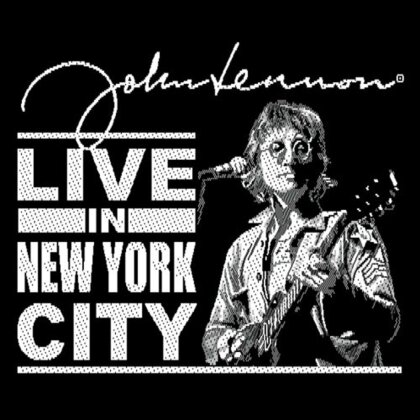 Aufnäher John Lennon Motiv - Live in New York City / schwarz