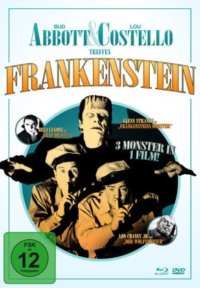 Abbott & Costello treffen Frankenstein (1948) (Mediabook, Édition Limitée, Blu-ray + DVD)