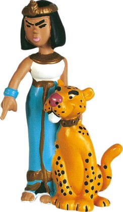 Asterix: Kleopatra mit Leopard - Figur