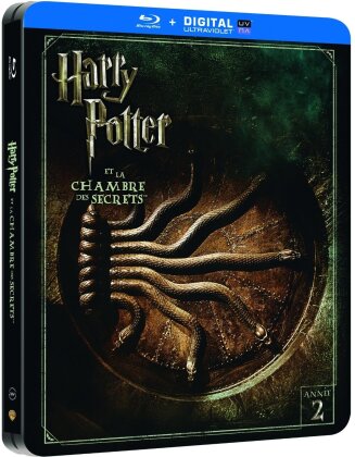 Harry Potter et la chambre des secrets (2002) (Steelbook, Cinema Version, Limited Edition, Long Version, 2 Blu-rays)
