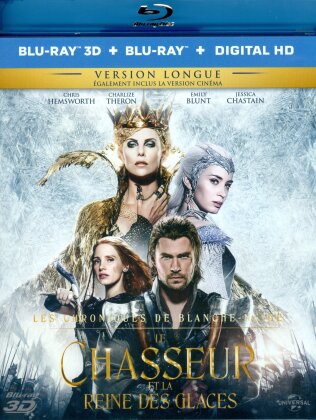 Le Chasseur et la Reine des Glaces (2016) (Kinoversion, Langfassung, Blu-ray 3D + Blu-ray)