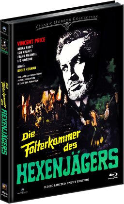 Die Folterkammer des Hexenjägers (1963) (Cover A, Classic Horror Collection, Limited Edition, Mediabook, Uncut, Blu-ray + DVD)
