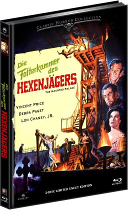 Die Folterkammer des Hexenjägers (1963) (Cover B, Classic Horror Collection, Limited Edition, Mediabook, Uncut, Blu-ray + DVD)