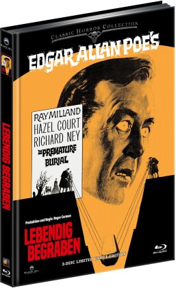 Lebendig begraben (1962) (Classic Horror Collection, Cover B, Limited Edition, Uncut, Mediabook, Blu-ray + DVD)