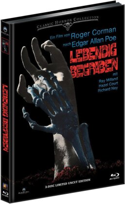 Lebendig begraben (1962) (Classic Horror Collection, Cover A, Limited Edition, Uncut, Mediabook, Blu-ray + DVD)