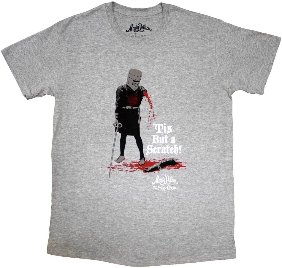 Monty Python Unisex T-Shirt - Tis But A Scratch (Grey)