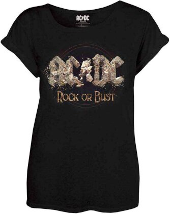AC/DC Ladies Tee - Rock or Bust Ladies T-Shirt