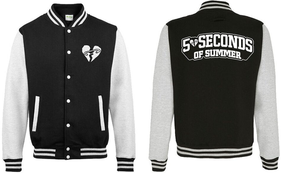 5 Seconds of Summer Unisex Varsity Jacket - Logo (Back Print)