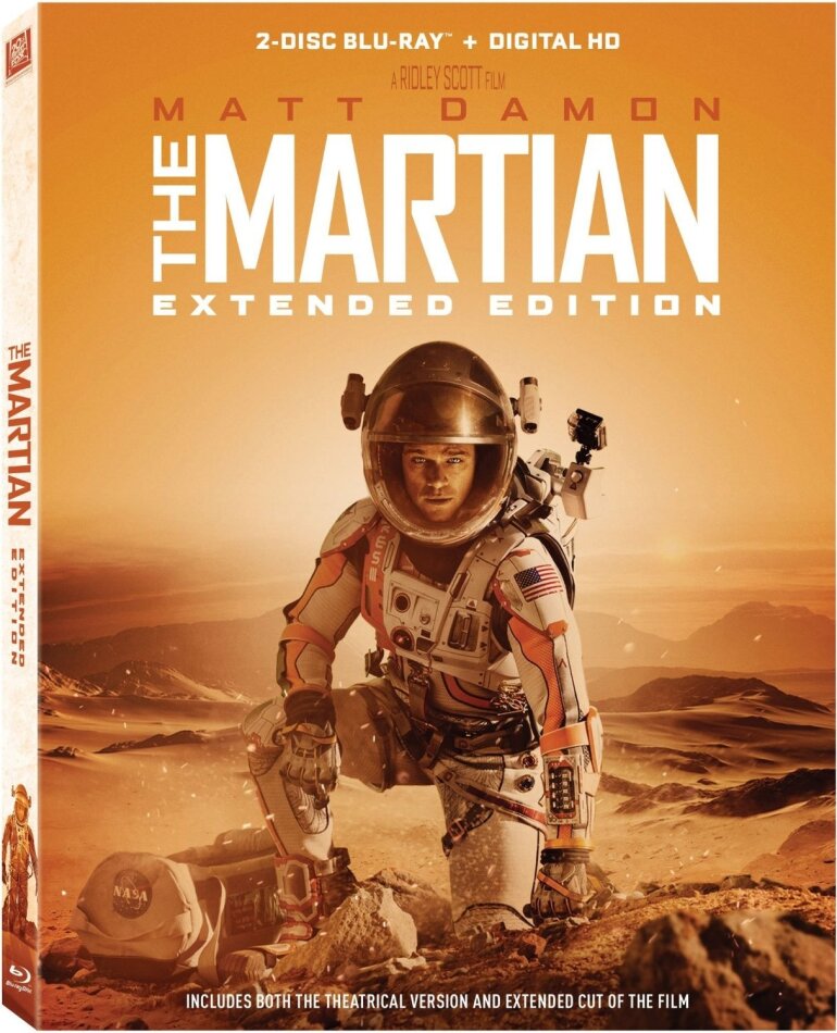 Martian (2015) (Widescreen, Extended Edition, 2 Blu-ray)