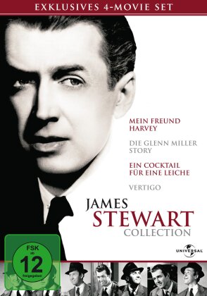 James Stewart Collection - Mein Freund Harvey / Die Glenn Miller Story / Cocktail für eine Leiche / Vertigo (4 DVD)