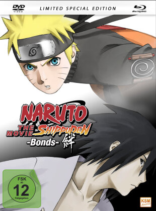 Naruto Shippuden - The Movie - Bonds (2008) (Édition Collector Spéciale, Mediabook, Blu-ray + DVD)