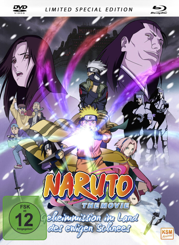 Naruto - The Movie - Geheimmission im Land des ewigen Schnees (2004) (Mediabook, Limited Special Edition, Blu-ray + DVD)