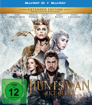 The Huntsman & The Ice Queen (2016) (Extended Edition, Kinoversion, Blu-ray 3D + Blu-ray)