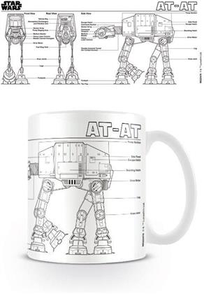 Star Wars: AT-AT Sketch - Tasse [330 ml]