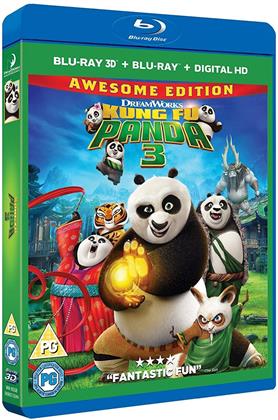 Kung Fu Panda 3 (2016) (Awesome Edition, Blu-ray 3D + Blu-ray)