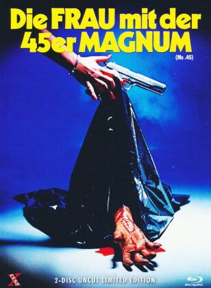 Die Frau mit der 45er Magnum (1981) (Cover B, Édition Limitée, Mediabook, Uncut, Blu-ray + DVD)