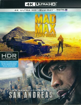 Mad Max - Fury Road / San Andreas (2 4K Ultra HDs + 2 Blu-rays)