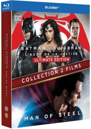 Batman v Superman - L'aube de la justice/ Superman - Man of Steel (Cinema Version, Ultimate Edition, 3 Blu-rays)